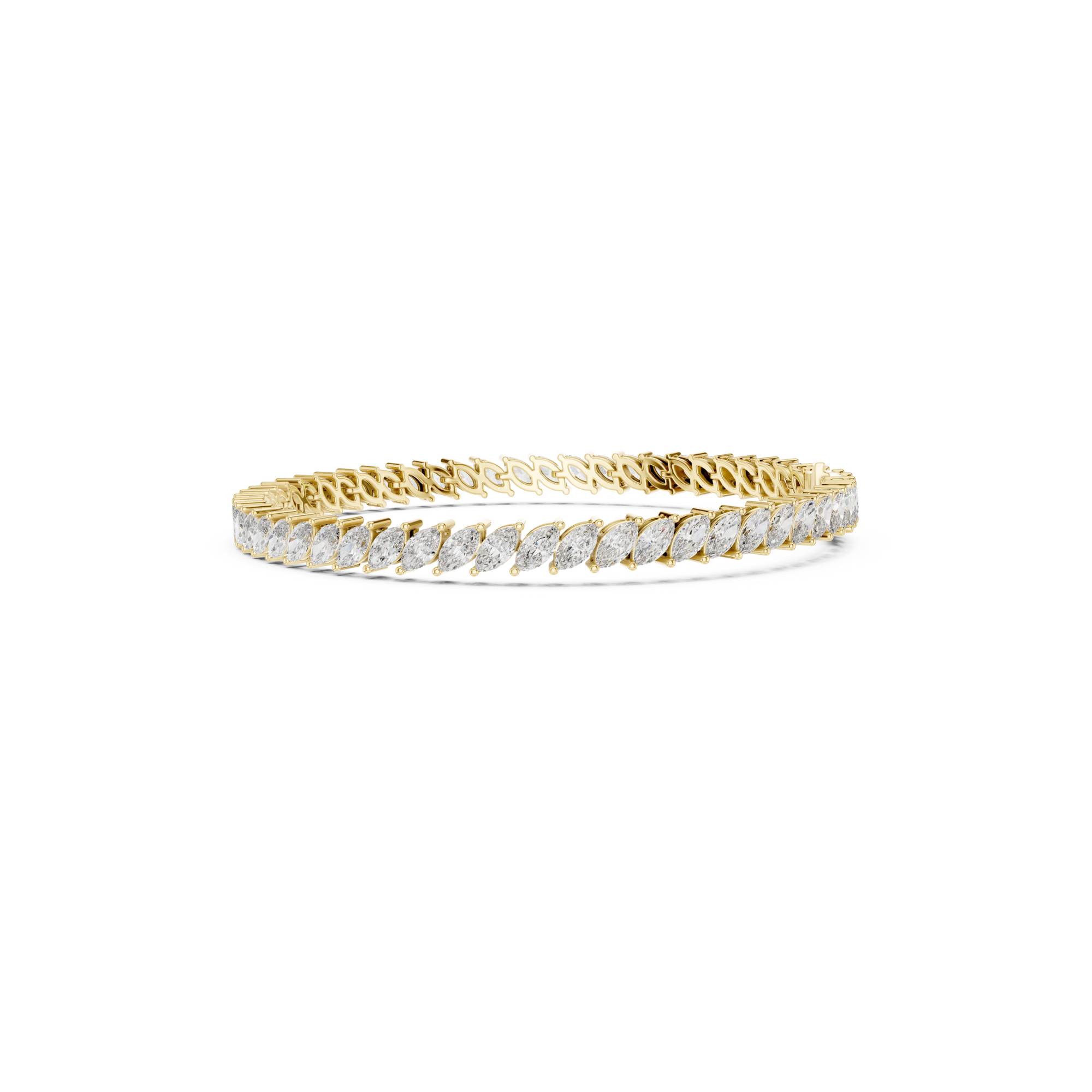 Marquise Lab Grown Diamond Tennis Bracelet.