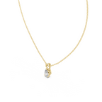 Pear Cut Solitaire Lab Grown Diamond Pendant