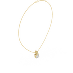 Cushion Cut Solitaire Diamond Pendant