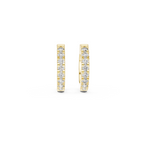 Classic Diamond Huggie Hoop Earrings