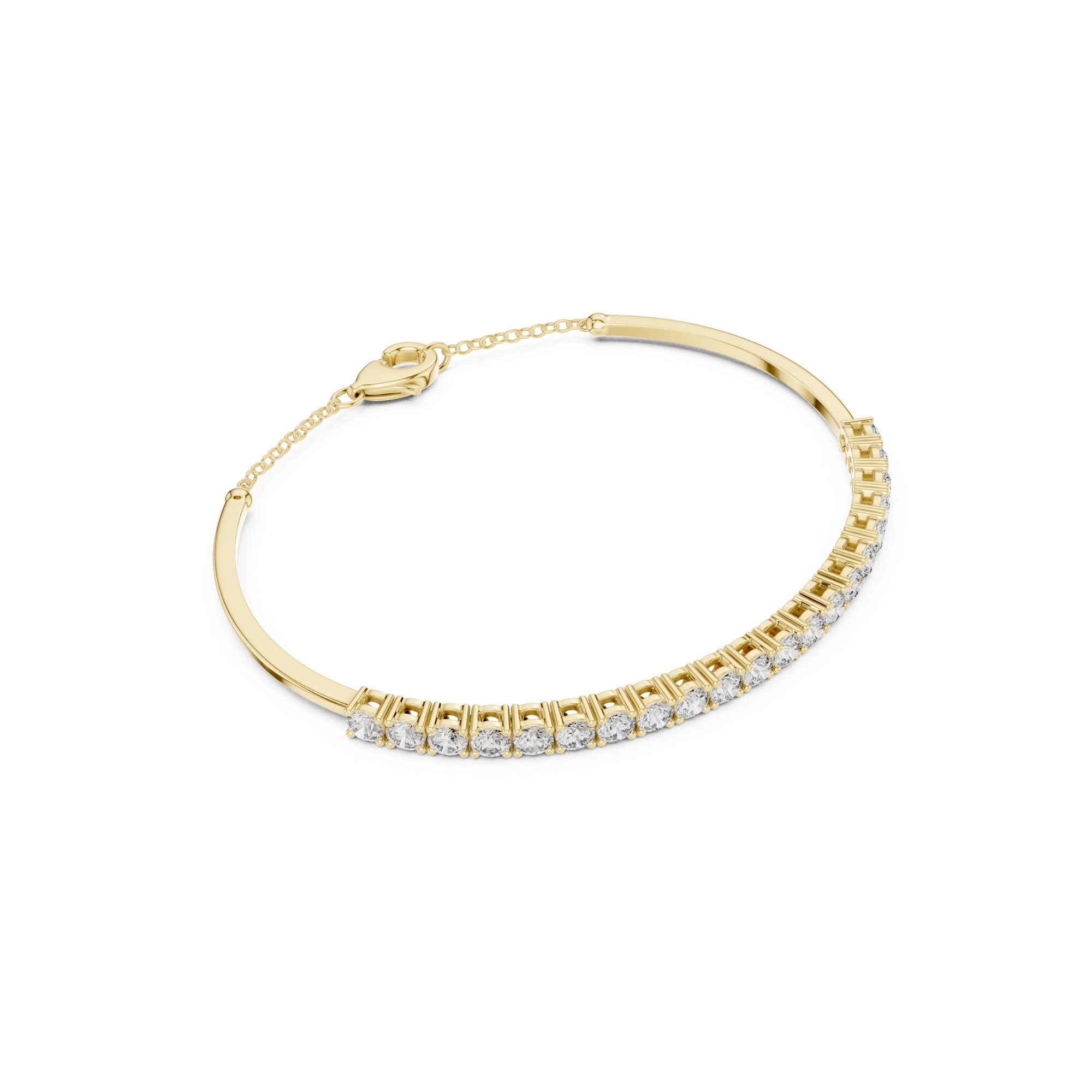 Elegant Lab Grown Diamond Chain Bracelet