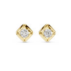 Square Solitaire Lab Grown Diamond Studs
