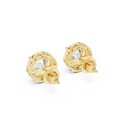 Round Halo Lab Grown Diamond Stud