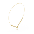 Elegant Lab Grown Diamond Drop Necklace