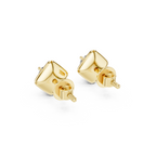 Square Solitaire Lab Grown Diamond Studs