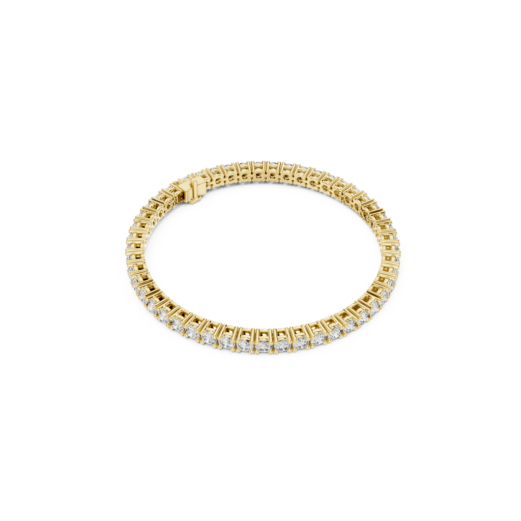 Brilliant Round Lab Grown Diamond Tennis Bracelet