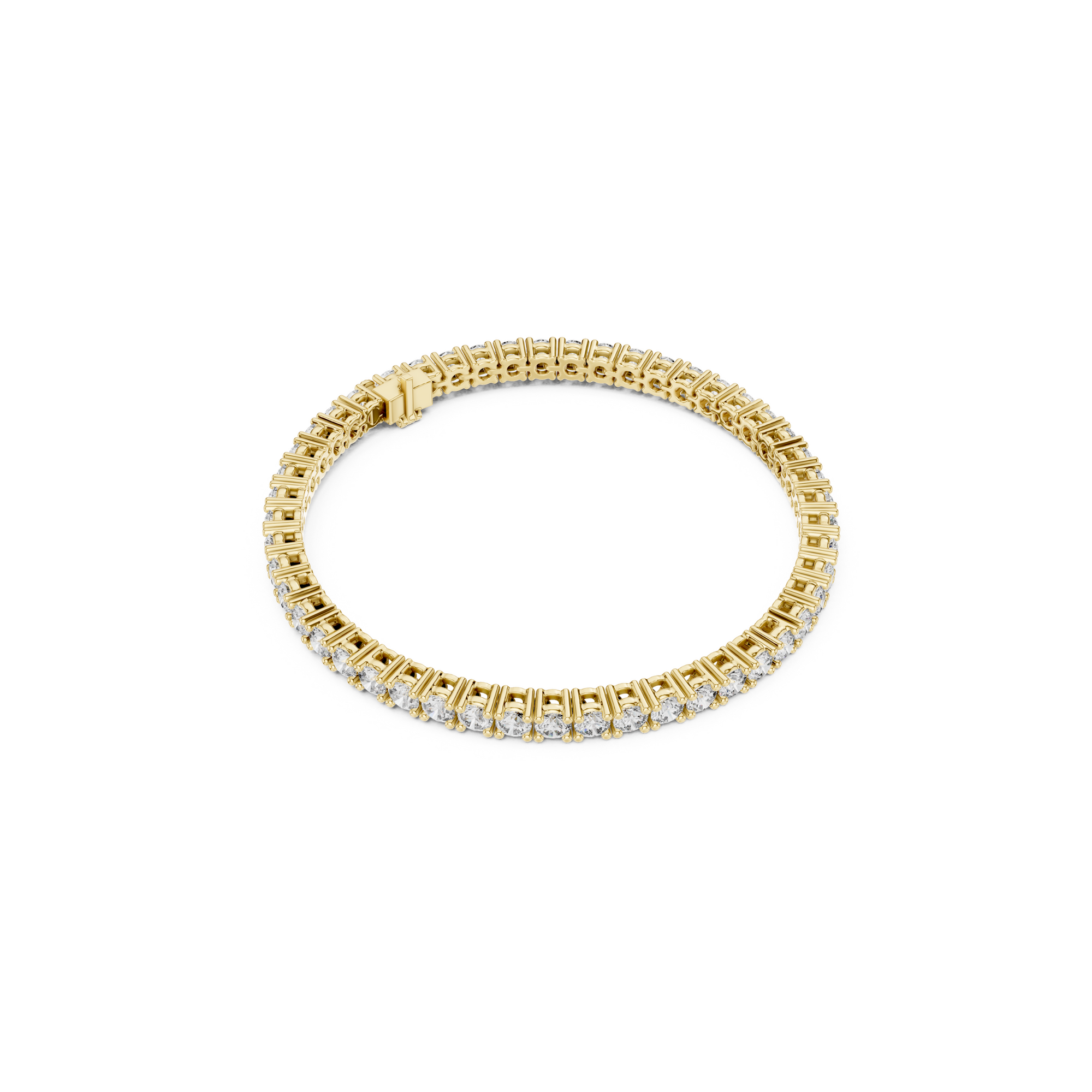 Brilliant Round Lab Grown Diamond Tennis Bracelet