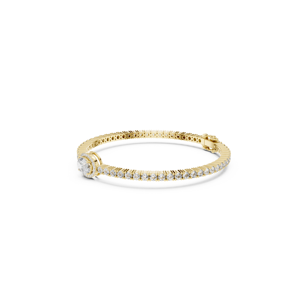 Oval Lab Grown Diamond Tennis Bracelet