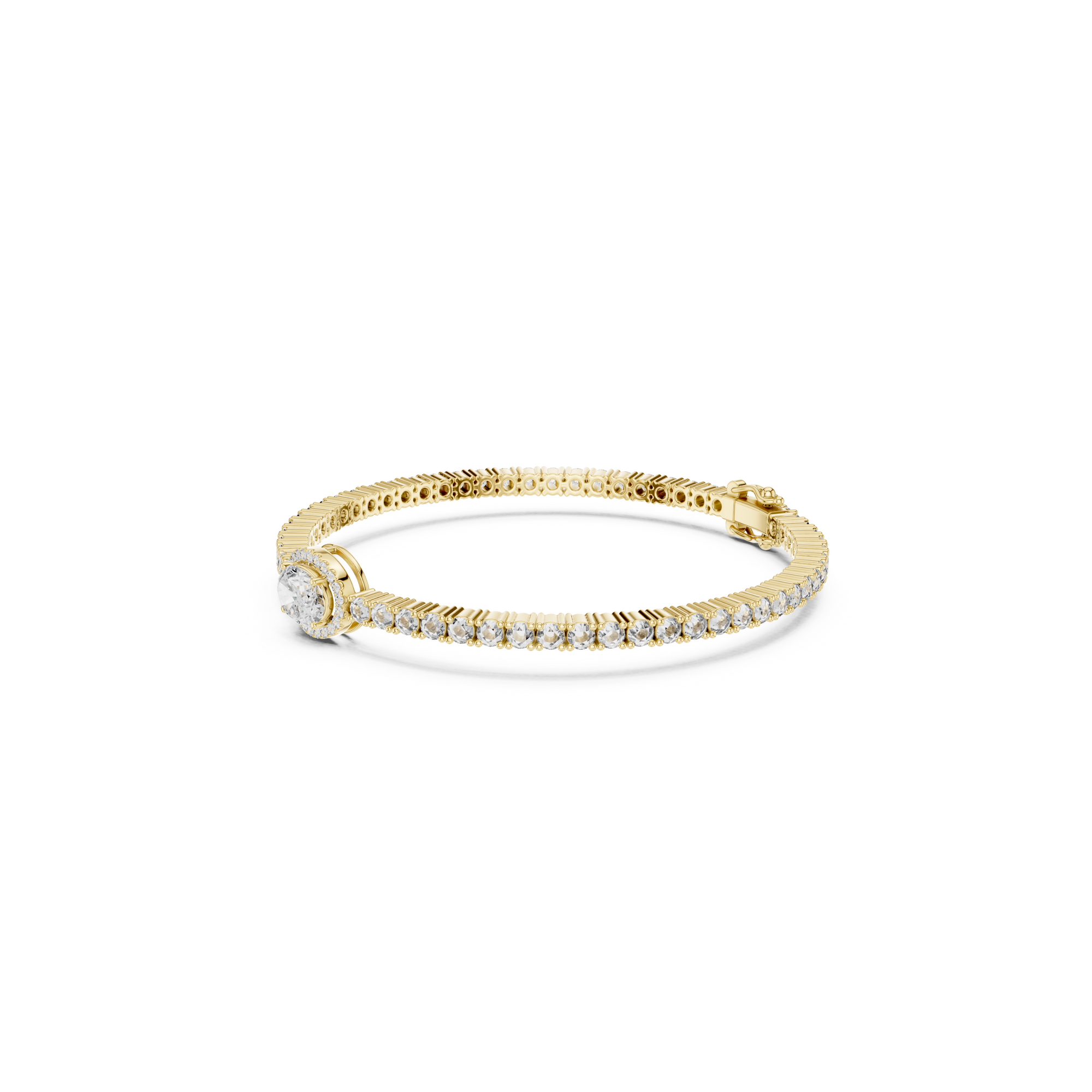 Oval Lab Grown Diamond Tennis Bracelet