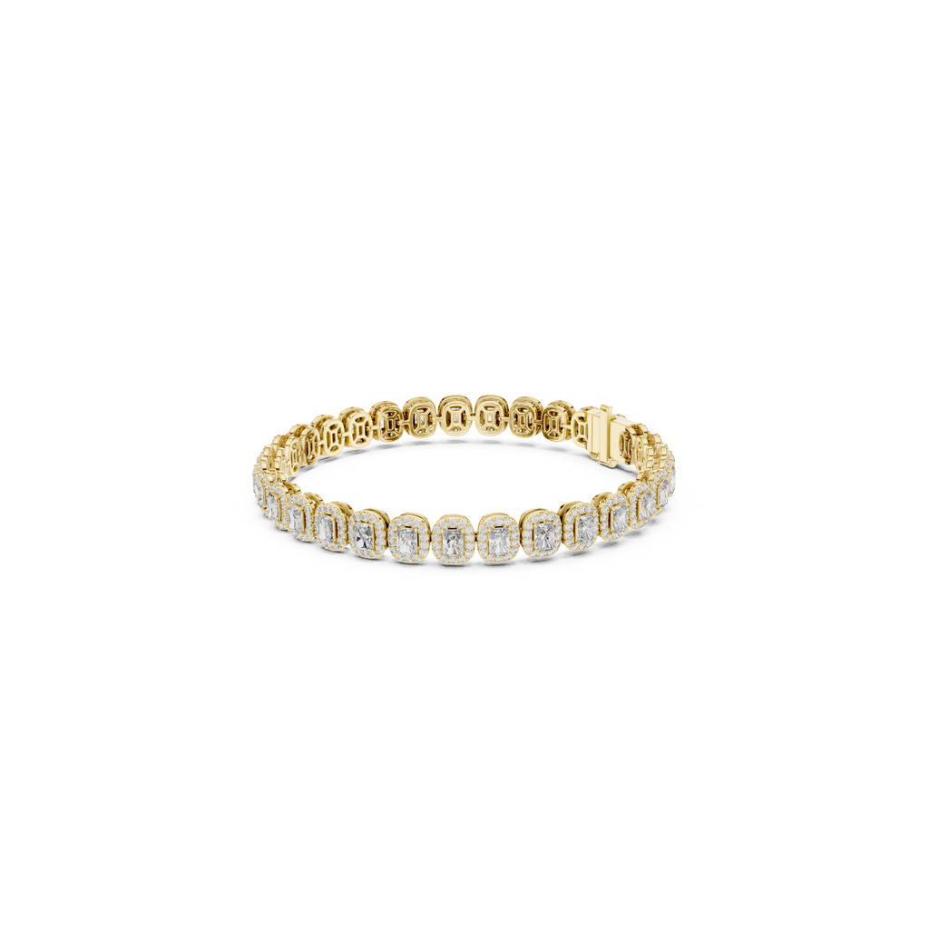 Radiant Cut Lab Grown Diamond Tennis Bracelet