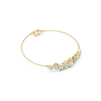 Cluster Lab Grown Diamond chain Bracelet