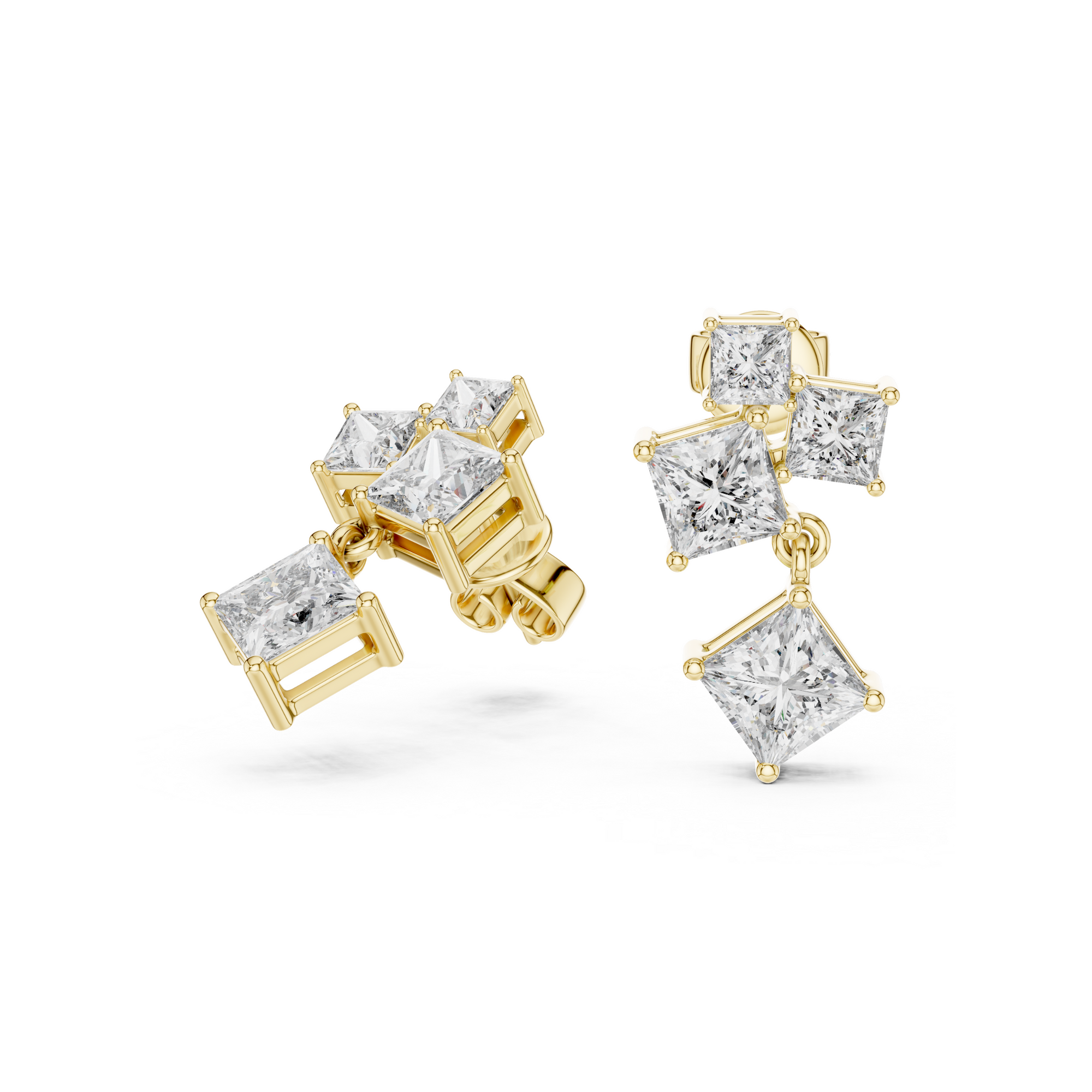 Cascade Lab Grown Diamond Drop Earring