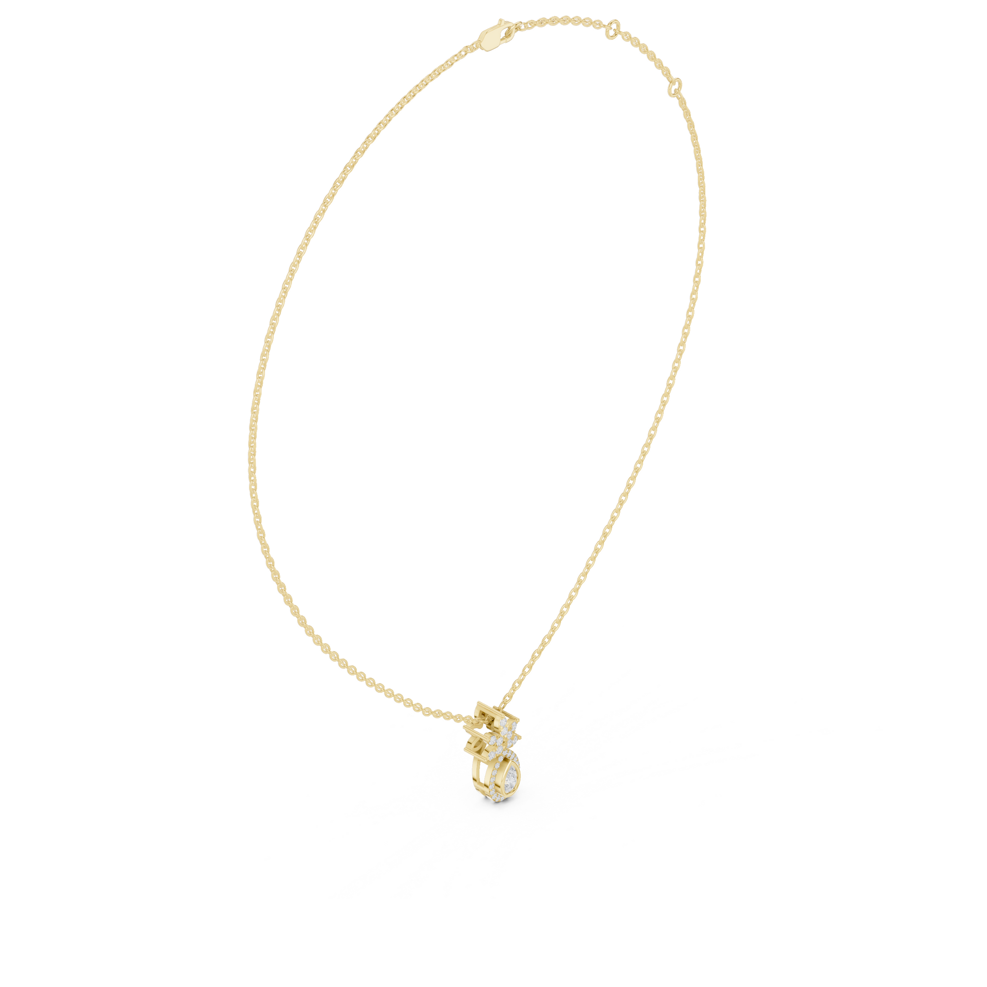 Tropical Lab Grown Diamond Pendant