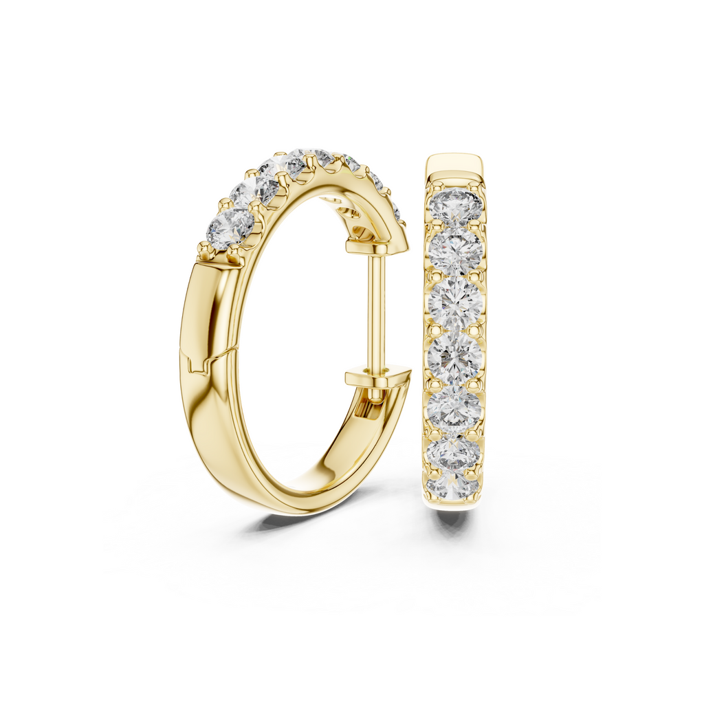 Classic Lab Grown Diamond Huggie Hoop Earring
