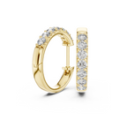 Classic Lab Grown Diamond Huggie Hoop Earring