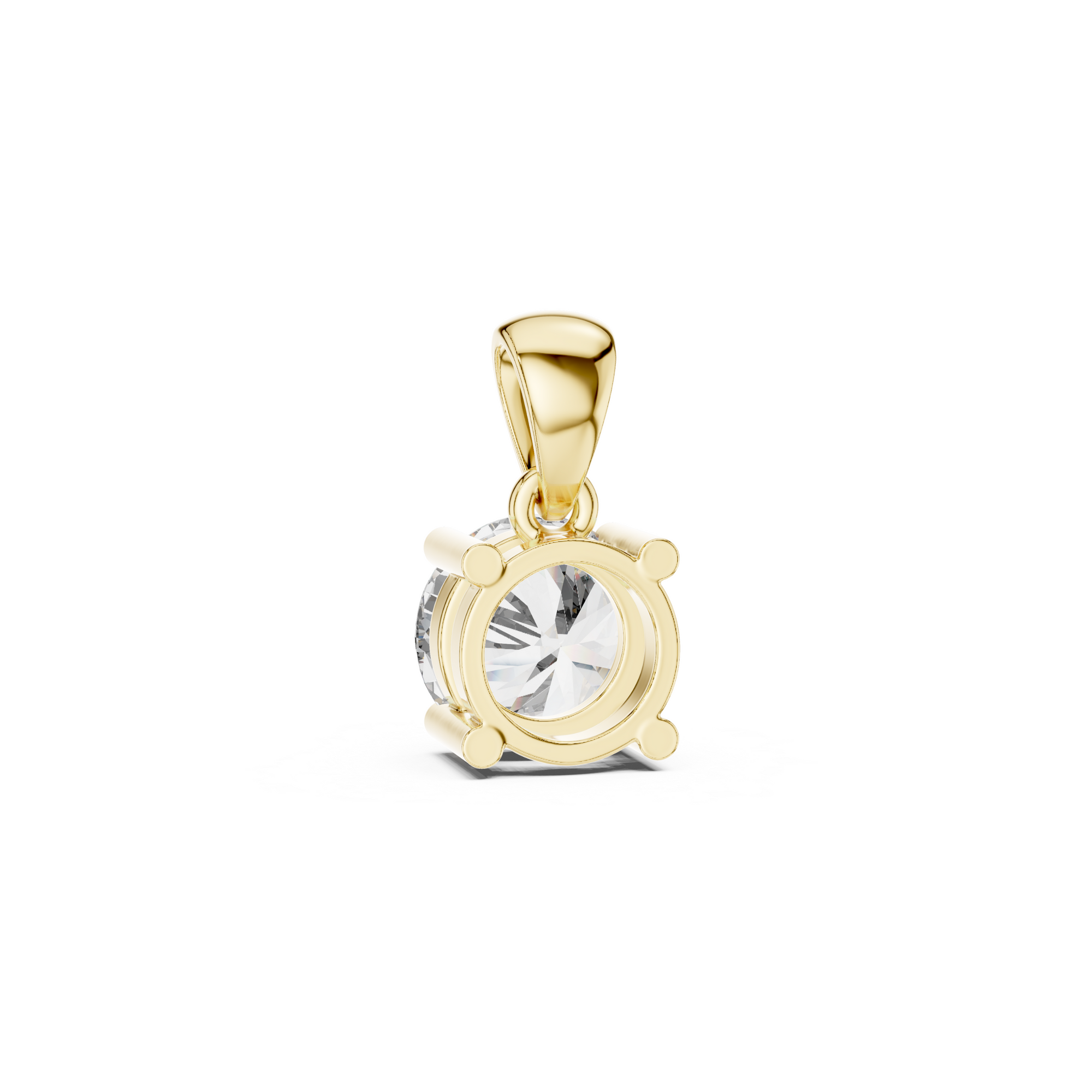 Solitaire Round Lab Grown Diamond Pendant