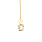 Asscher Cut Solitaire Diamond Pendant