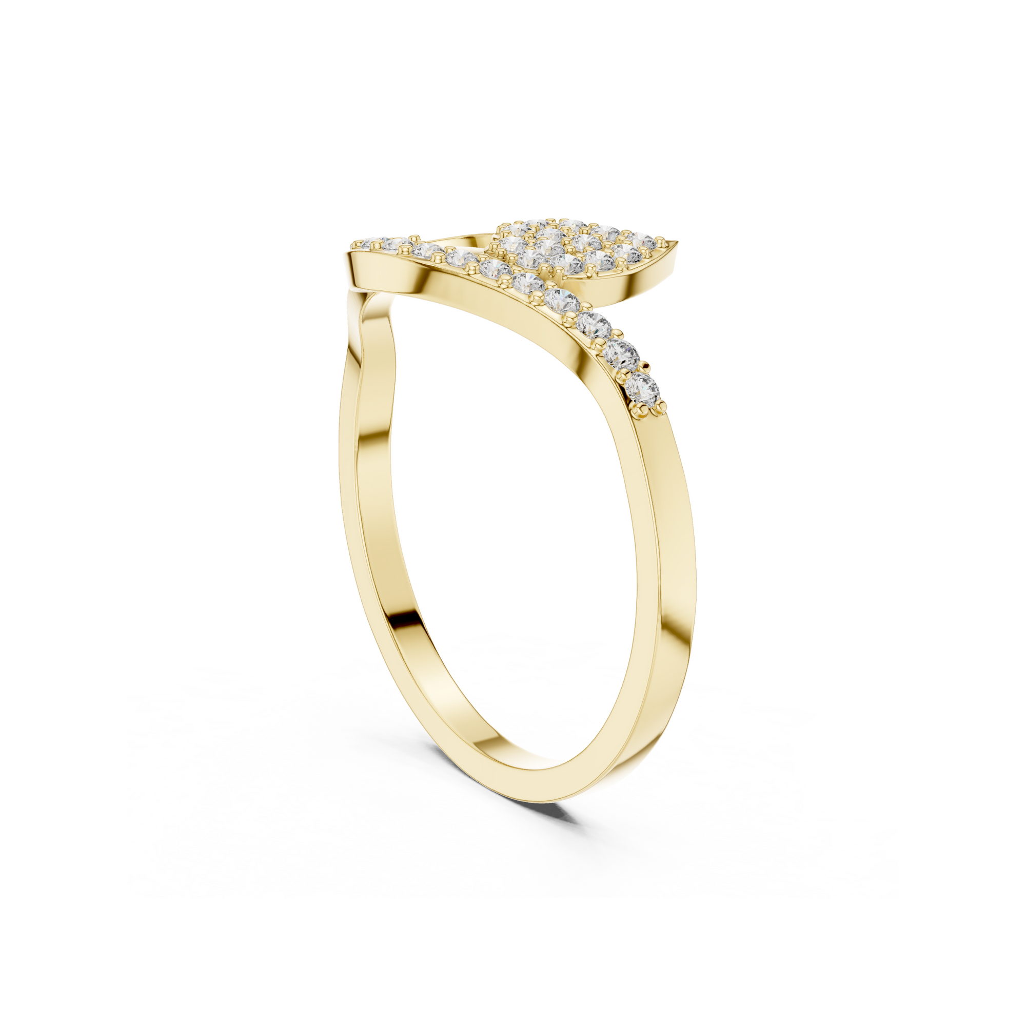 Leaf Lab Grown Diamond Ring