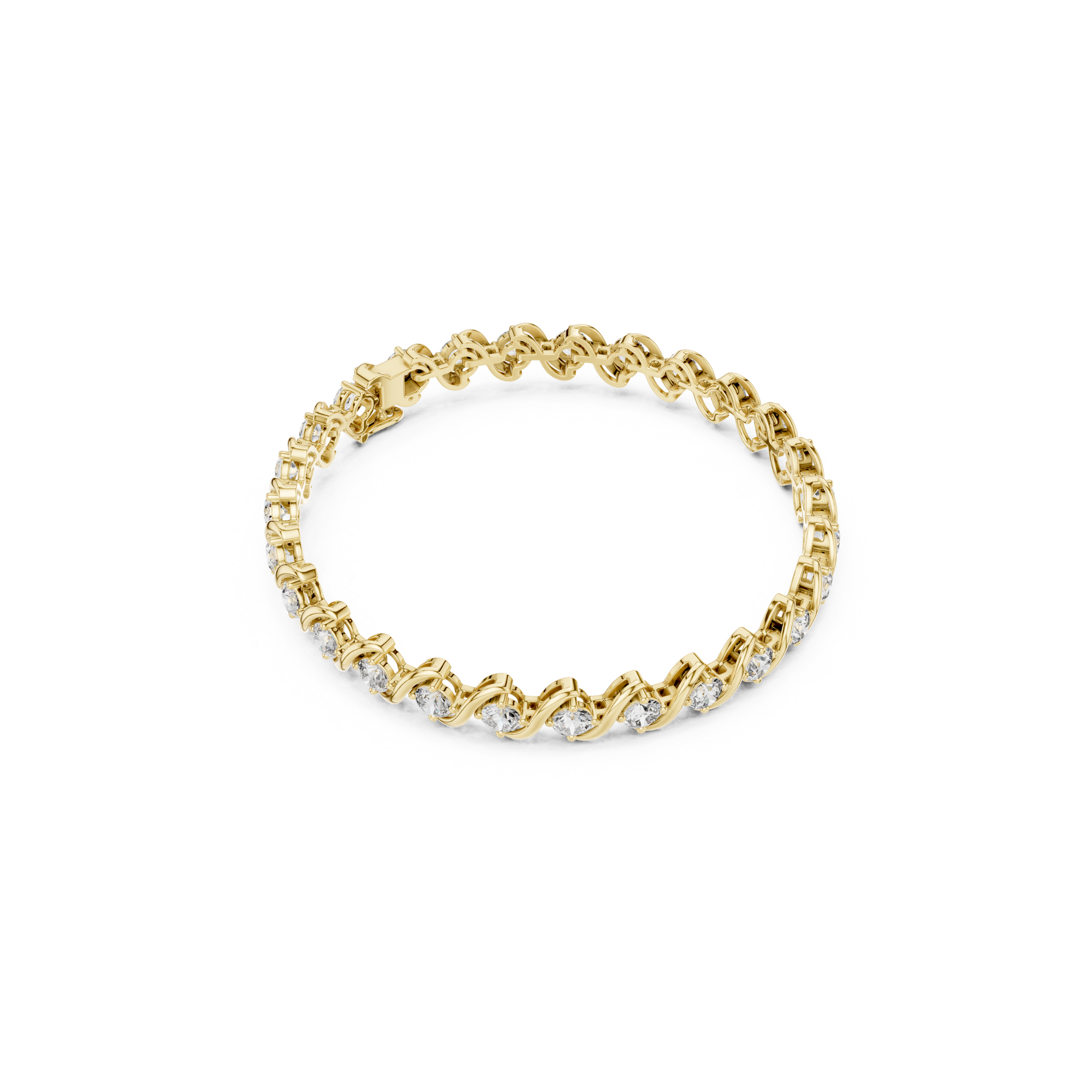 S-Link Lab Grown Diamond Tennis Bracelet