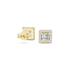 Princess-Cut Diamond Halo Stud Earrings
