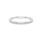 Princess Cut Lab Grown Diamond Tennis Bracelet