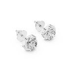 Swirl Solitaire Lab Grown Diamond Stud