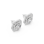 Royal Cushion Lab Grown Diamond Stud