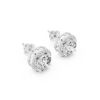 Round Halo Lab Grown Diamond Stud