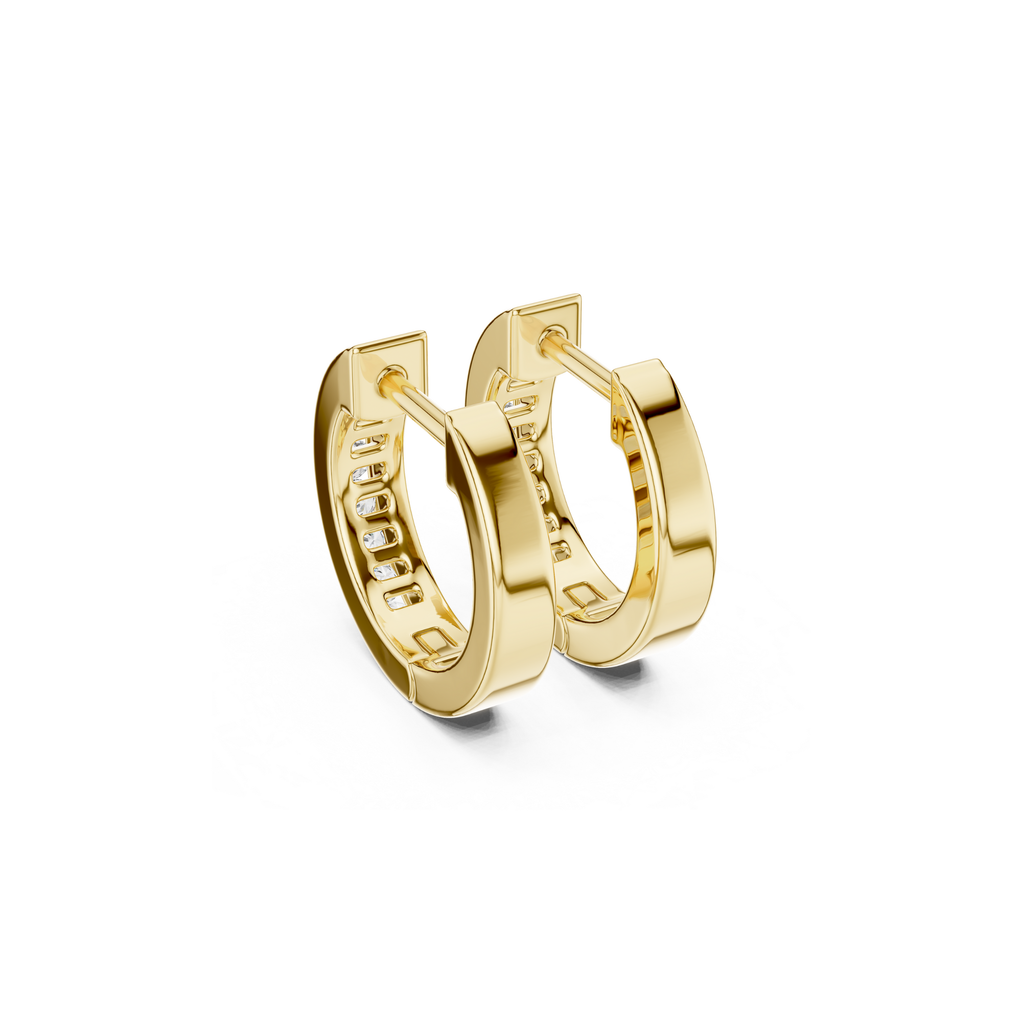 Dainty Diamond Hoop Earring