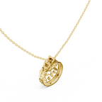 Concave Lab Grown Diamond Pendant