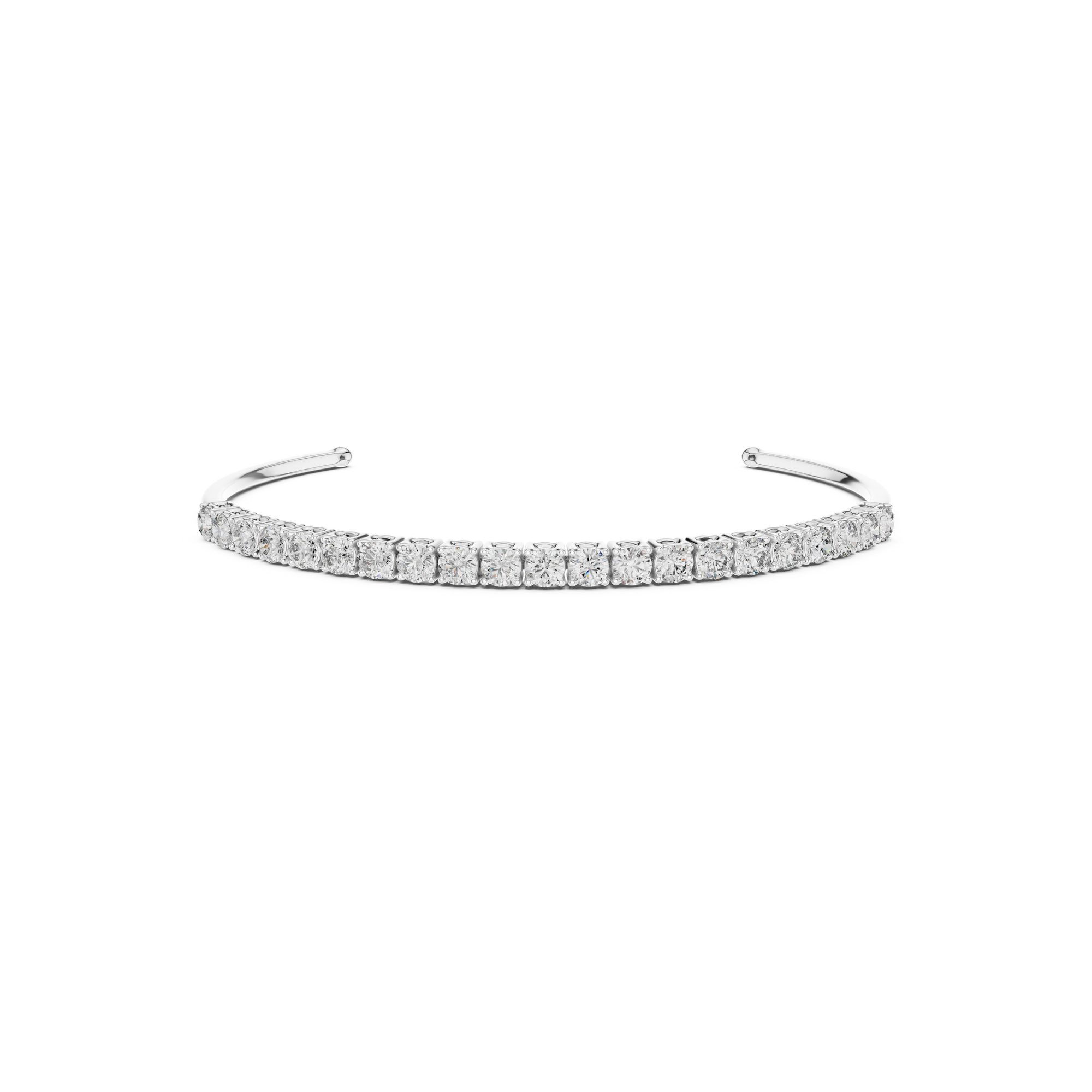 Open Cuff Lab Grown Diamond Bracelet
