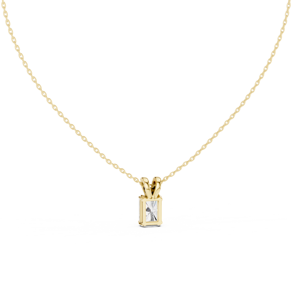 Radiant Cut Solitaire Lab Grown Diamond Pendant