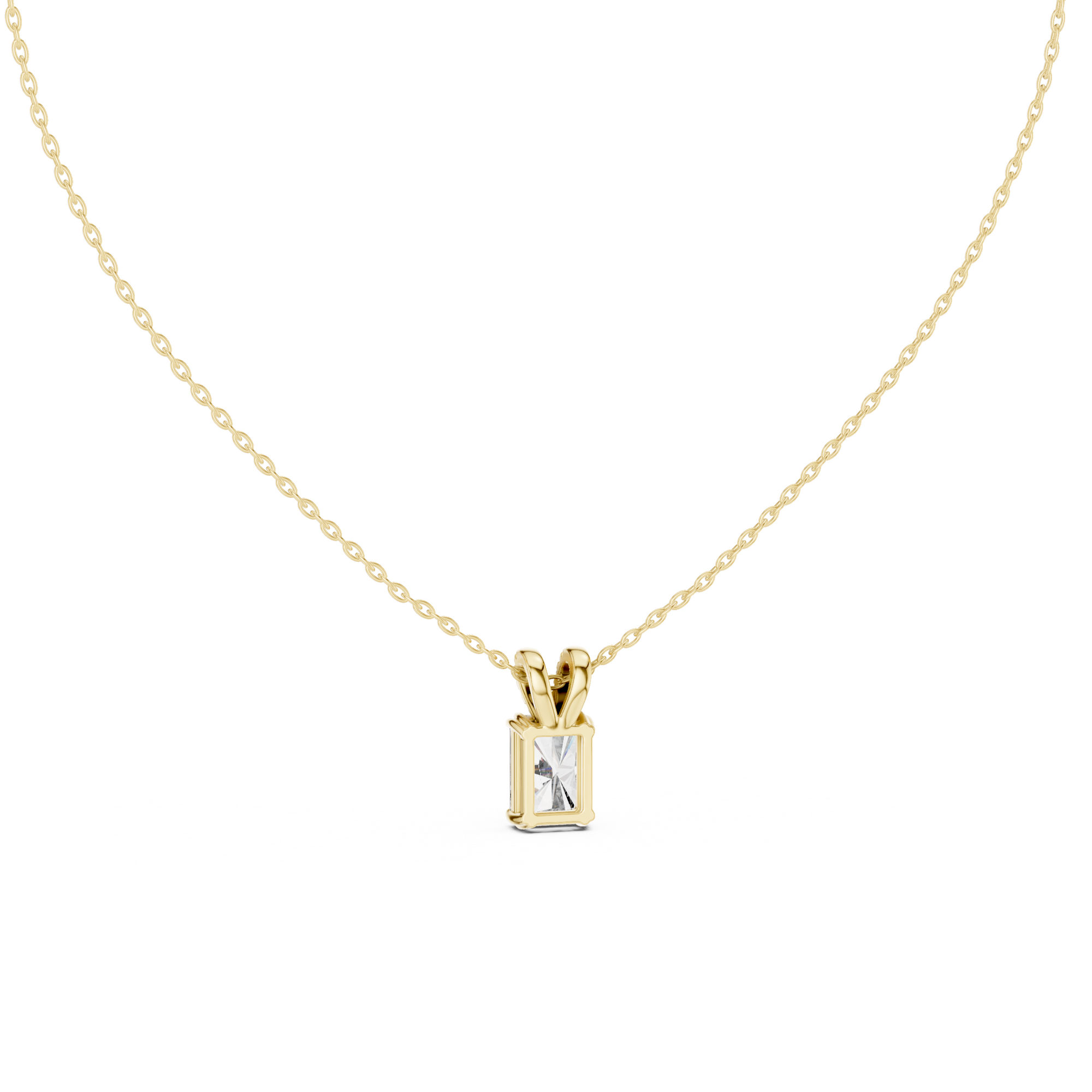 Radiant Cut Solitaire Lab Grown Diamond Pendant