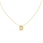 Pear Shape Halo Lab Grown Diamond Pendant