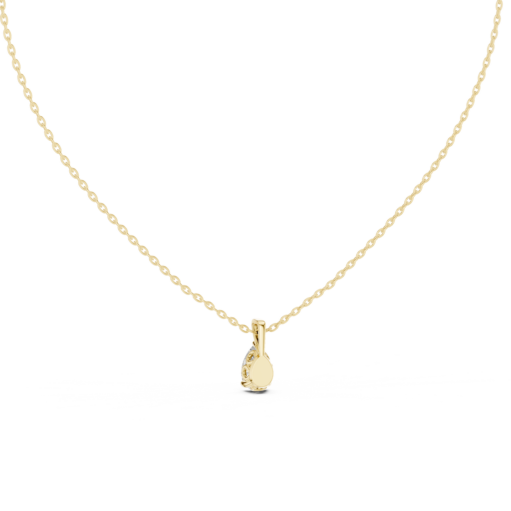 Pear Cut Solitaire Lab Grown Diamond Pendant