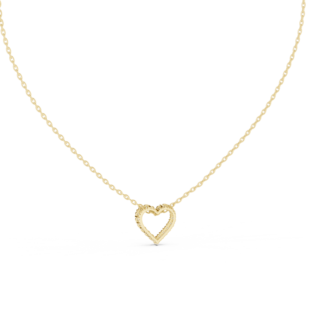 Delicate Heart Lab Grown Diamond Pendent