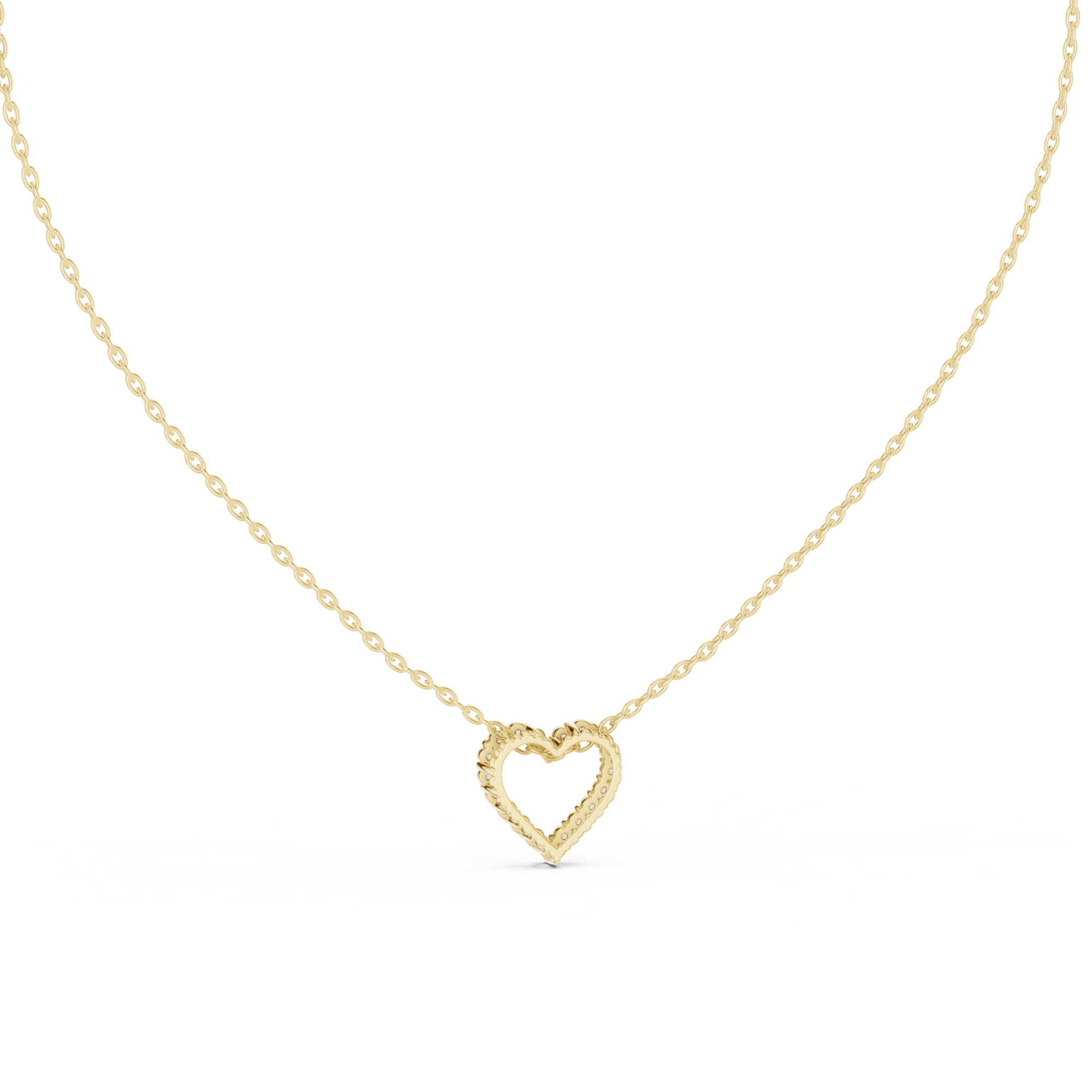 Delicate Heart Lab Grown Diamond Pendent