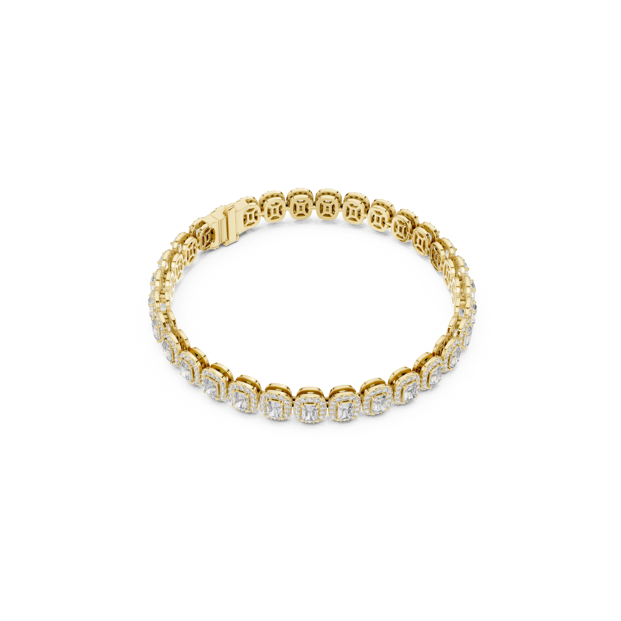 Radiant Cut Lab Grown Diamond Tennis Bracelet