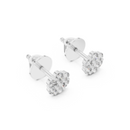 Floral Cluster Lab grown Diamond Stud