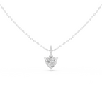 Heart Shape Solitaire Diamond Pendant