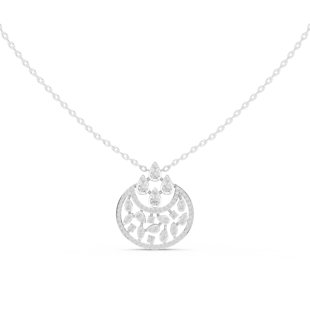 Concave Lab Grown Diamond Pendant