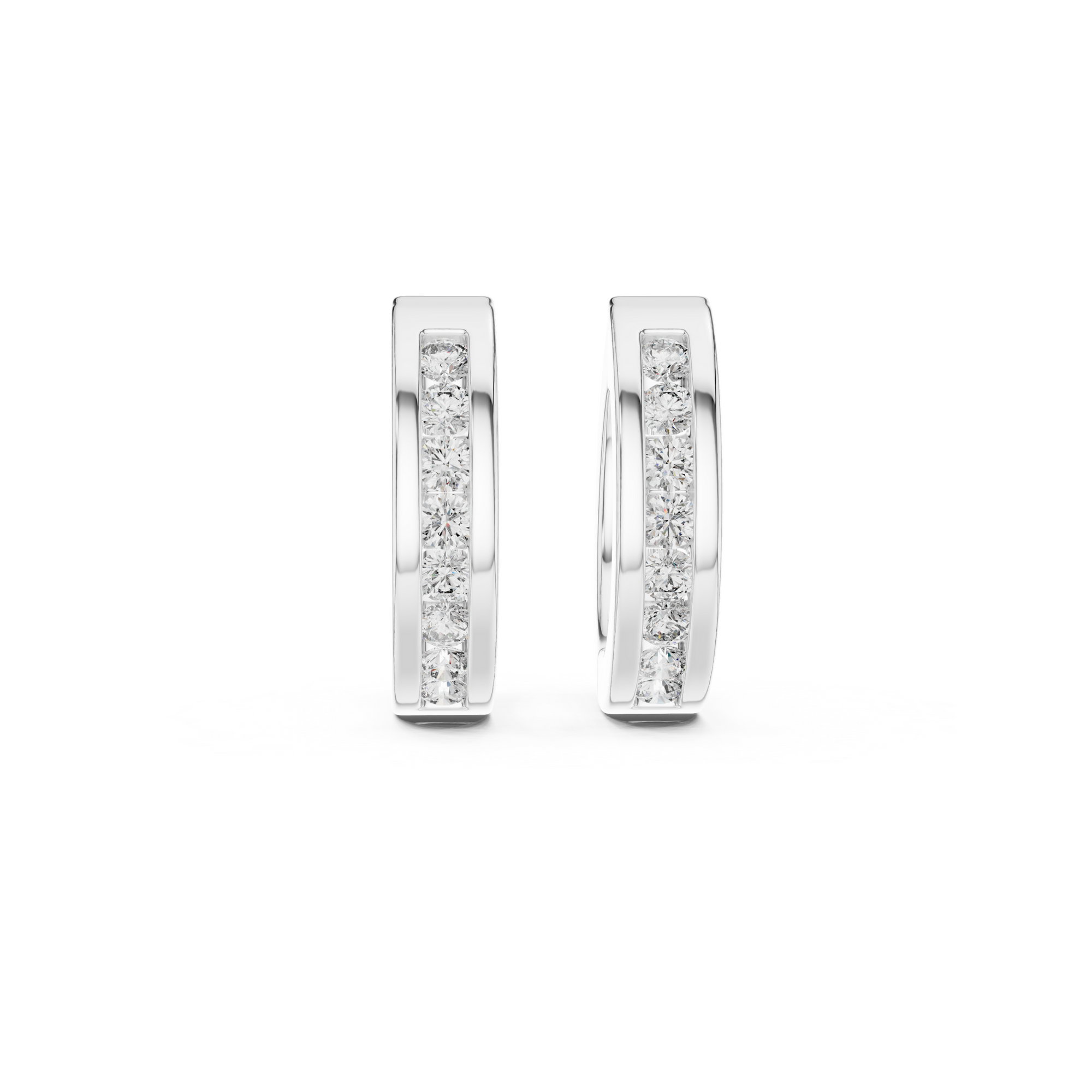 Dainty Diamond Hoop Earring