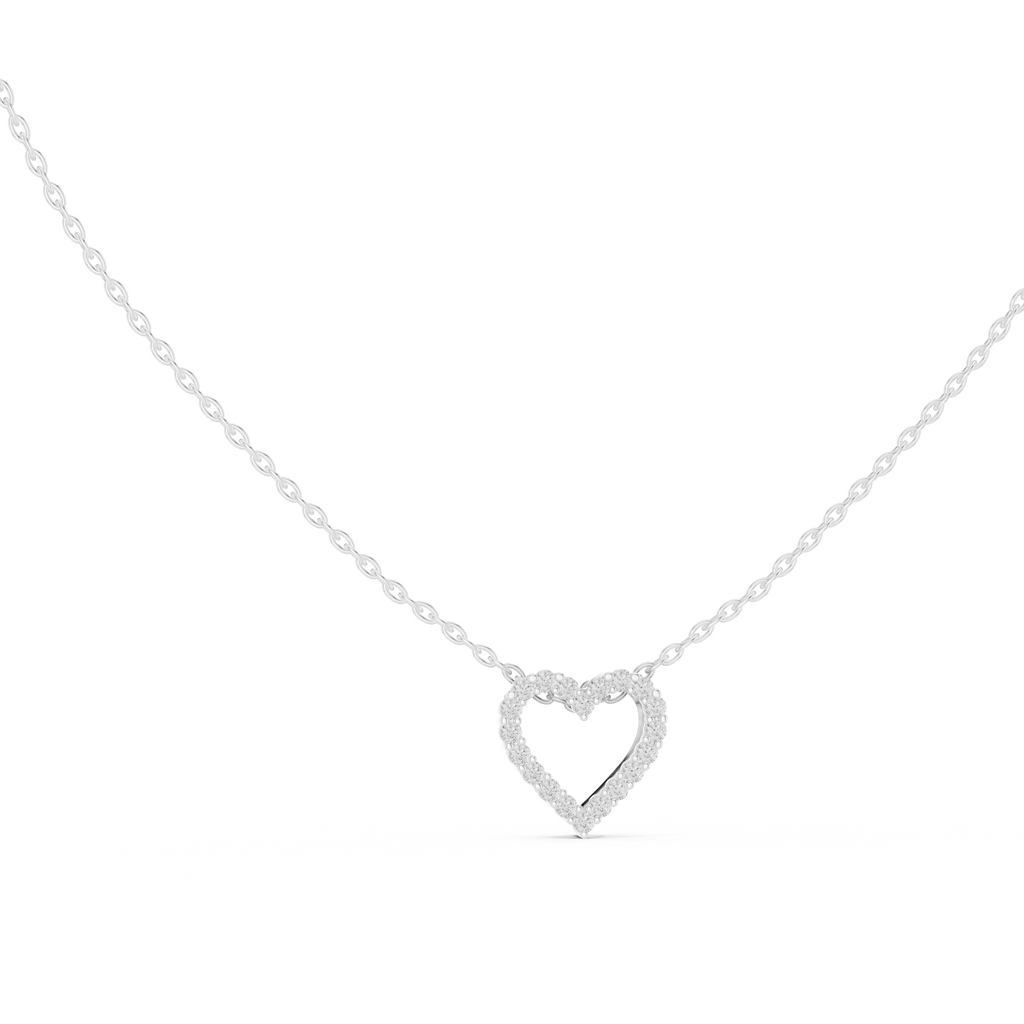 Delicate Heart Lab Grown Diamond Pendent