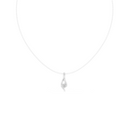 Curved Lab Grown Diamond Pandent