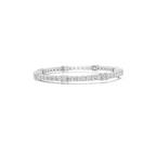 Princess Cut Lab Grown Diamond Tennis Bracelet