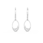 Elegant Oval Drop Lab Grown Diamond Earrings