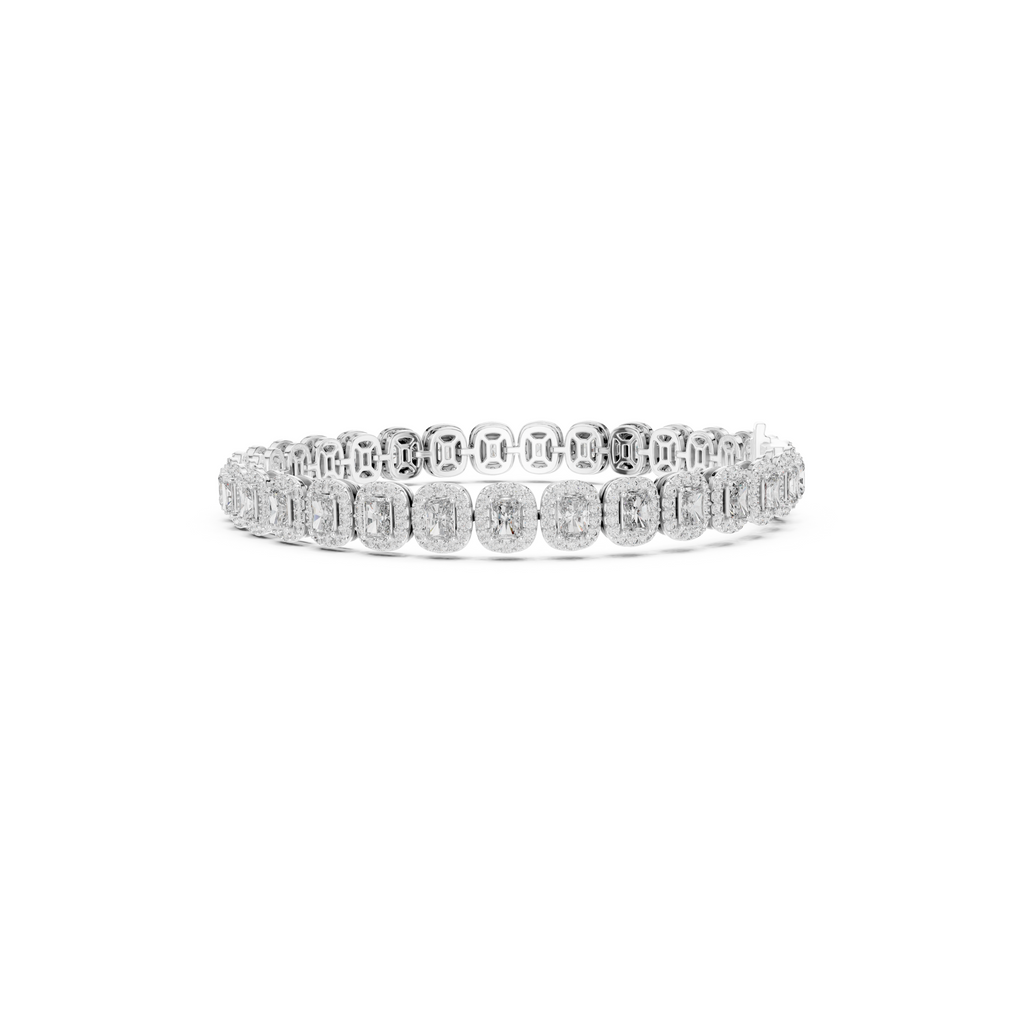 Radiant Cut Lab Grown Diamond Tennis Bracelet