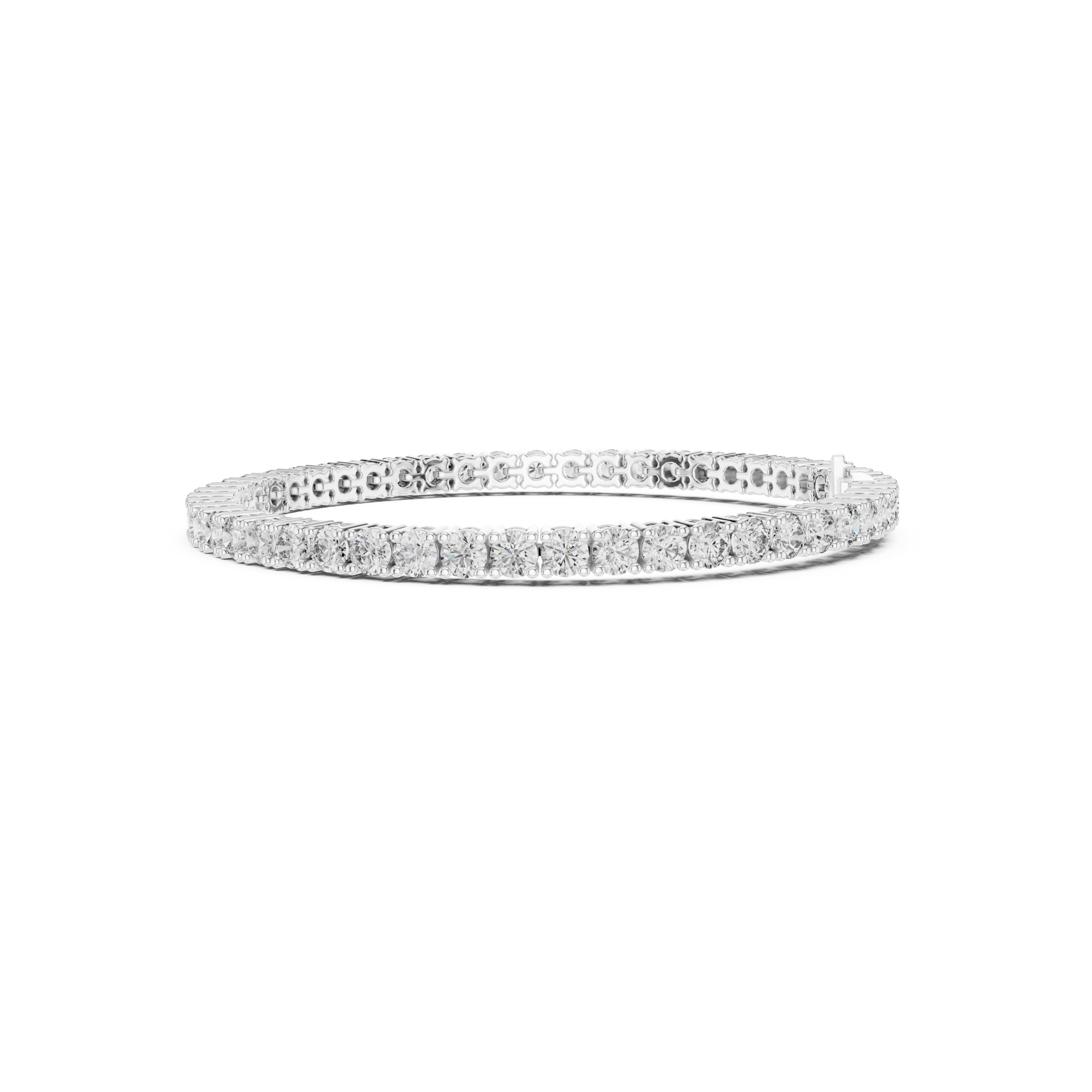 Brilliant Round Lab Grown Diamond Tennis Bracelet