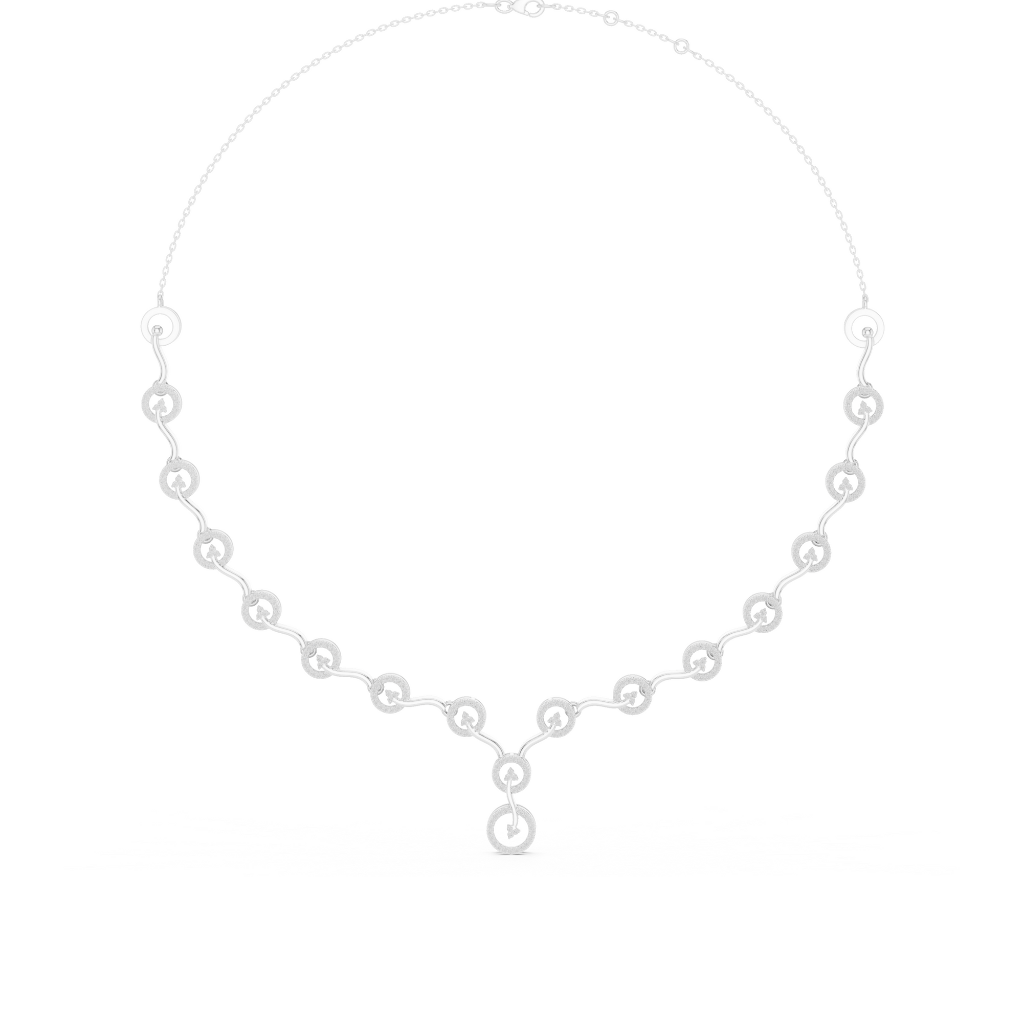 Circular Lab Grown Diamond Necklace