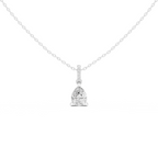 Pear Cut Solitaire Diamond Pendant